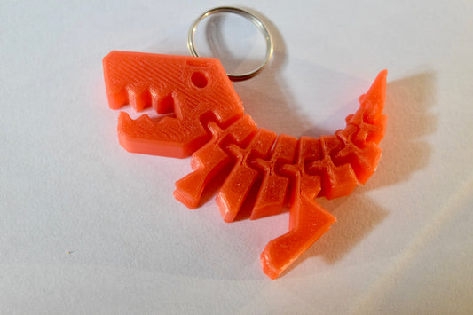 Flexible Dinosaur Keychain